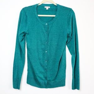 Merona | Dark Teal Button Cardigan
